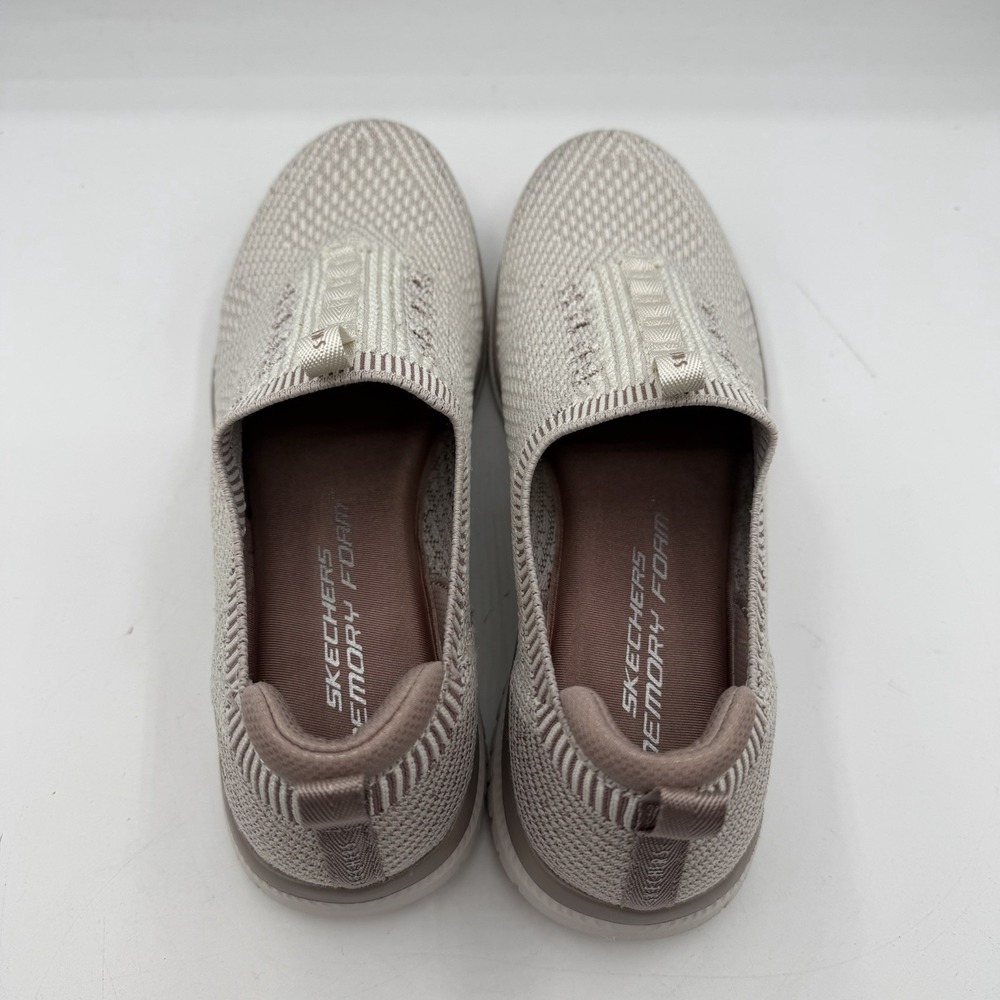 Skechers Virtue Love Note Shoes Womens Sz 8 Nude Natural Slip On Sneakers 104452 - Picture 8 of 10